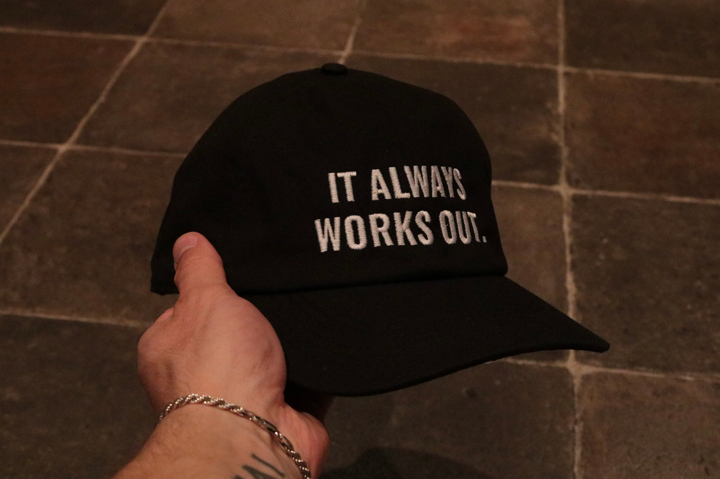 'IT ALWAYS WORKS OUT' Organic Cap
